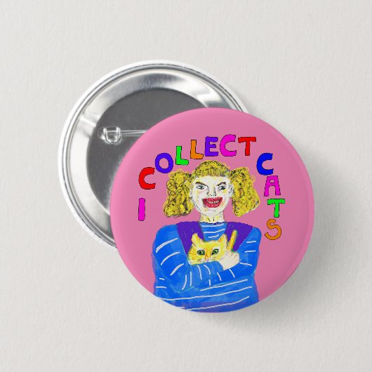 Katzenliebhaber Geschenk Kätzchen retten neues Hau Button (Vorne & Hinten)