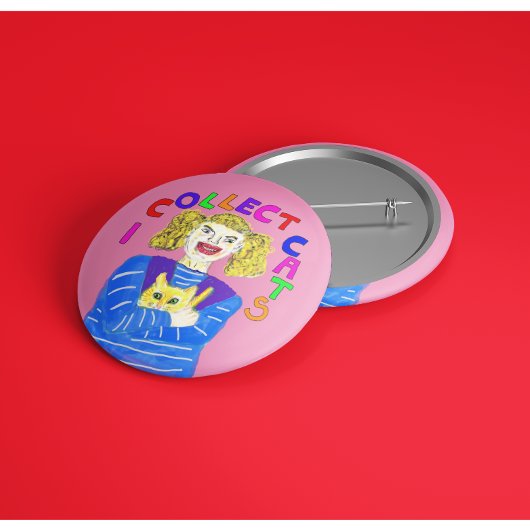 Katzenliebhaber Geschenk Kätzchen retten neues Hau Button