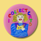 Katzenliebhaber Geschenk Kätzchen retten neues Hau Button