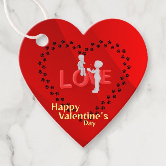 Katzenliebhaber Geschenkanhänger (Vorderseite)