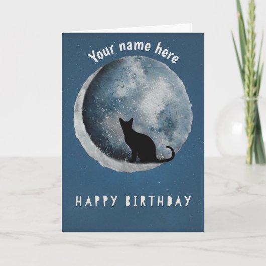Katzenliebhaber - Happy Birthday Card Karte (Vorderseite)