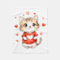 Katzenliebhaber Herz Mädchen Kätzchen Valentinstag