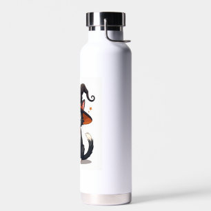 Katzenliebhaber Hexenhut auf Smoking-Katze Hallowe Trinkflasche