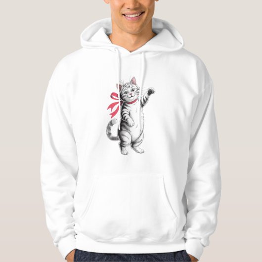 Katzenliebhaber Hoodie (Vorderseite)