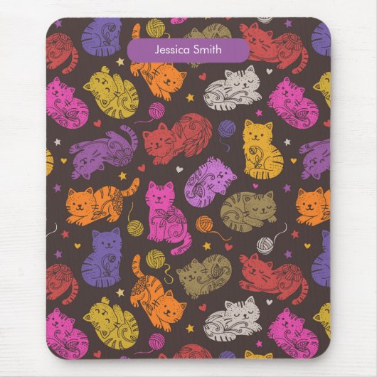 Katzenliebhaber iPad-Mauspad Mousepad (Vorne)