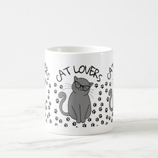 Katzenliebhaber Kaffeetasse (Mittel)