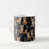 Katzenliebhaber Kaffeetasse (Vorderseite Links)