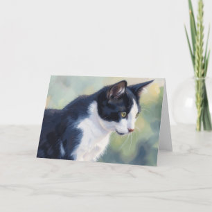 Katzenliebhaber Katze Kunst Smoking-Katze Kunst Ka Karte