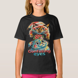 Katzenliebhaber Katze Lustig Siamese & Chartreux C T-Shirt