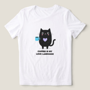 Katzenliebhaber-Katze-T-Shirt für Kaffeeliebhaber  Tri-Blend Shirt