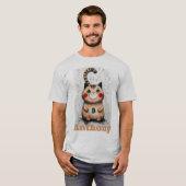 Katzenliebhaber Kryptogeschenk bearbeitet T-Shirt (Vorne ganz)