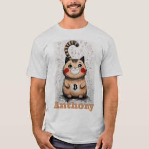 Katzenliebhaber Kryptogeschenk bearbeitet T-Shirt