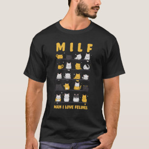 Katzenliebhaber Lustiger Mann Ich Liebe Katzen Süß T-Shirt