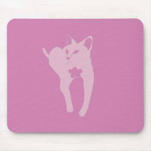 Katzenliebhaber-Mauspad Mousepad (Vorne)