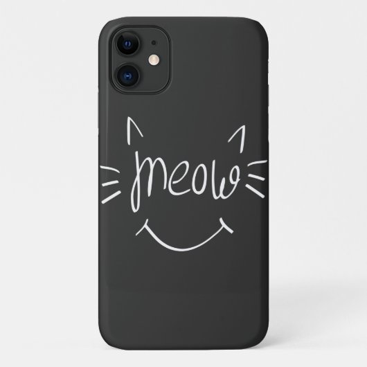 Katzenliebhaber Miau Case-Mate iPhone Hülle (Rückseite)