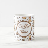 Katzenliebhaber-Mug Coffee Time Kaffeetasse (Mittel)