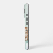 Katzenliebhaber — Pastellfarbene Tropfen Kätzchen iPhone 16 Hülle (Linke Seite)