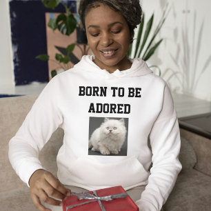 Katzenliebhaber Personalisierter Text Und Süßes Ha Hoodie