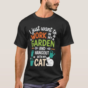 Katzenliebhaber Pflanzenliebhaber Gartenfans Lusti T-Shirt