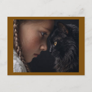 Katzenliebhaber Postkarte