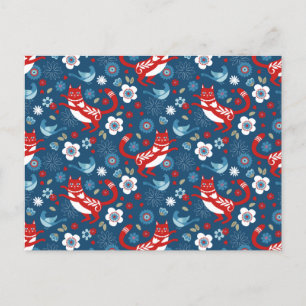 Katzenliebhaber-Postkarte Postkarte