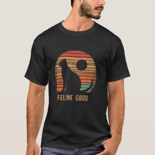 Katzenliebhaber Retro Lustig 50er 60er 70er 80er V T-Shirt