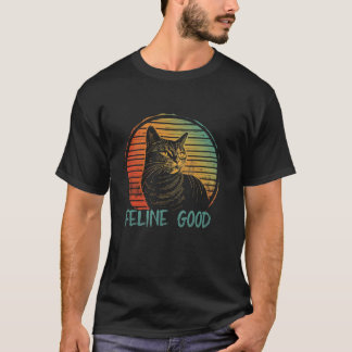 Katzenliebhaber Retro Lustig 50er 60er 70er 80er V T-Shirt