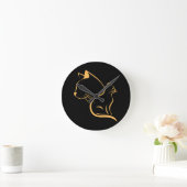 Katzenliebhaber Runde Wanduhr (Zuhause)