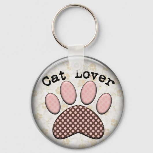 Katzenliebhaber Schlüsselanhänger (Vorderseite)