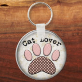 Katzenliebhaber Schlüsselanhänger (Vorderseite)