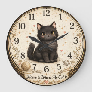 Katzenliebhaber Schnurrhaare Dekorative Wanduhr De