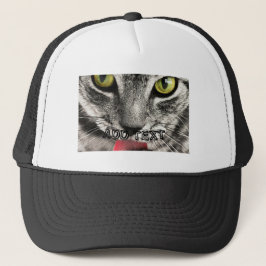 Katzenliebhaber Schrecklicher Blick mit ADD TEXT G Truckerkappe