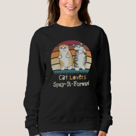 Katzenliebhaber spart es vorwärts, Kitty Sunset De Sweatshirt