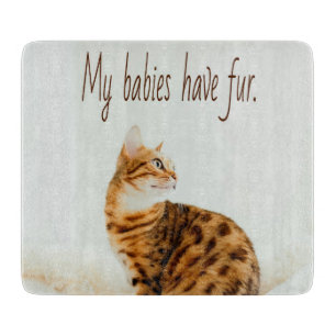 Katzenliebhaber, Süße Katzenmeme, Meine Babys habe Schneidebrett
