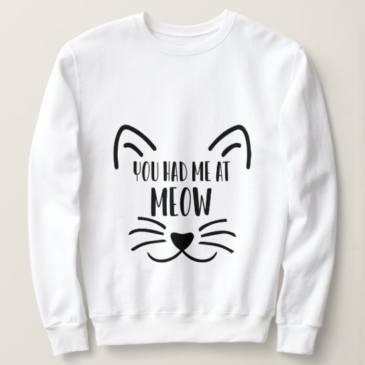 Katzenliebhaber Sweatshirt (Design vorne)