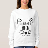 Katzenliebhaber Sweatshirt (Vorderseite)