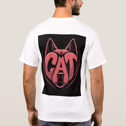Katzenliebhaber T-Shirt (Rückseite)