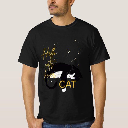 Katzenliebhaber T - Shirt (Vorderseite)