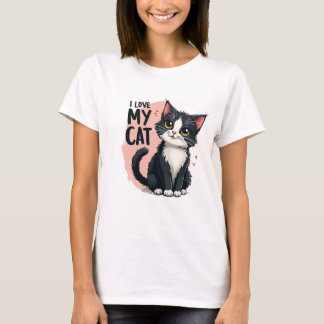 Katzenliebhaber T-Shirt-Design, Katzen-T-Shirt-Des T-Shirt