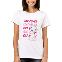 Katzenliebhaber-T-Shirt - Single Design