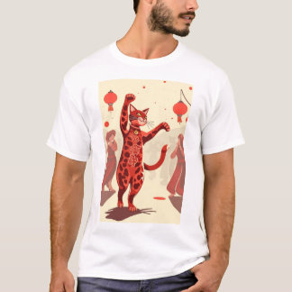 Katzenliebhaber tanzen T-Shirt