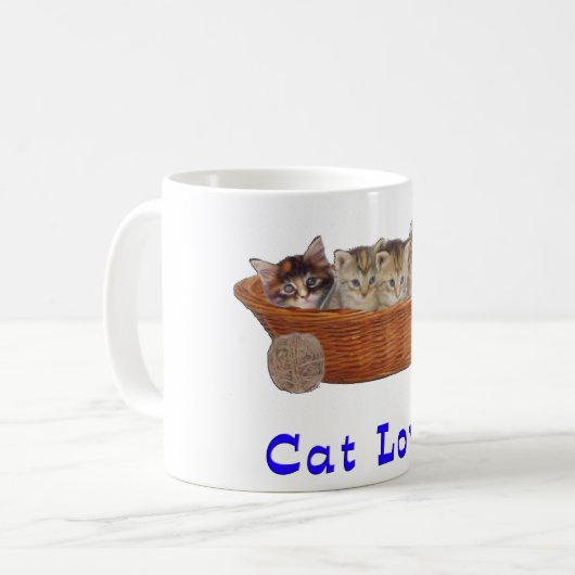 Katzenliebhaber Tasse (Vorderseite Links)