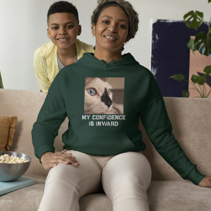 Katzenliebhaber Tiefes Wald Weiß Zitat Benutzerdef Hoodie