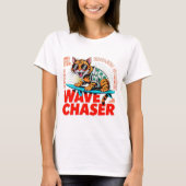 Katzenliebhaber Vibes Ginger Surf Katze Sommer Ges T-Shirt (Vorderseite)