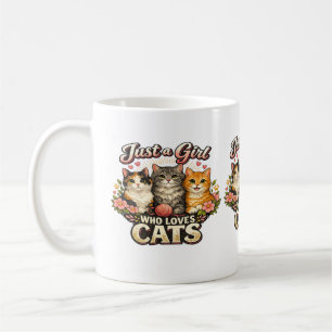 Katzenliebhaber Vibes – Süßes Katzendesign Kaffeetasse