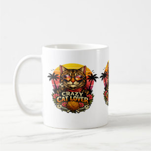 Katzenliebhaber-Vibes – Süßes Katzendesign . Kaffeetasse
