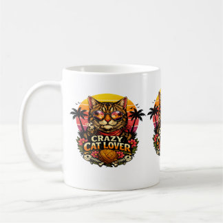 Katzenliebhaber-Vibes – Süßes Katzendesign . Kaffeetasse