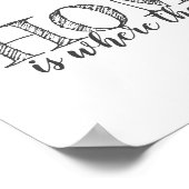 Katzenliebhaber zitieren Poster grau und weiß (Ecke)