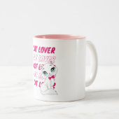 Katzenliebhaber Zweifarbige Tasse (VorderseiteRechts)