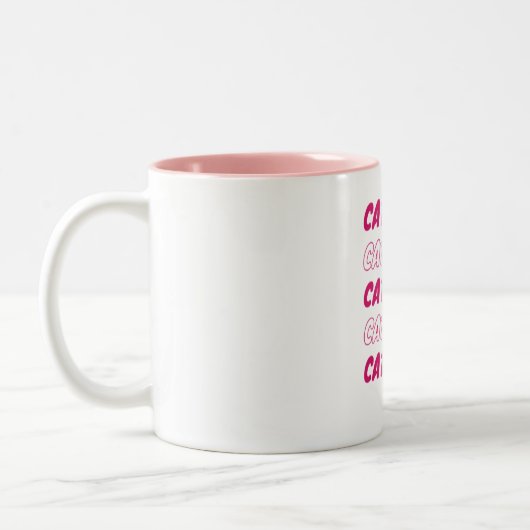 Katzenliebhaber Zweifarbige Tasse (Links)